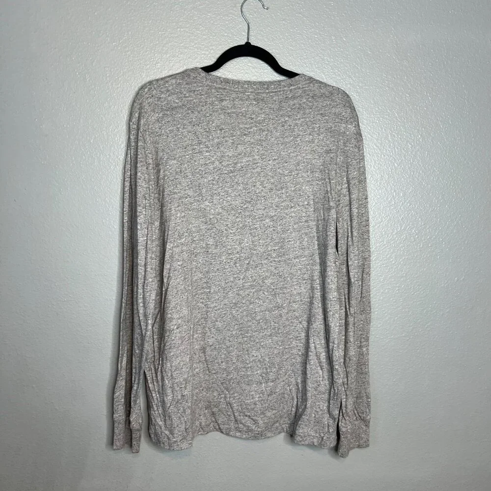 Polo Ralph Lauren Long Sleeve T-Shirt‎ Mens Size L Gray Neutral Tee